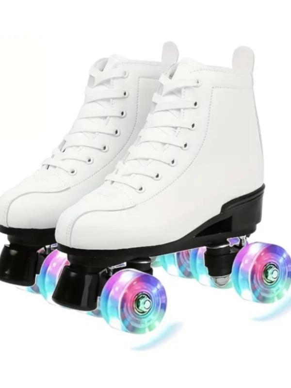 Unisex's Lace Up Roller Skates, Sporty Roller Skates for Indoor Outdoor Activities, Sports Footwear for Men & Women