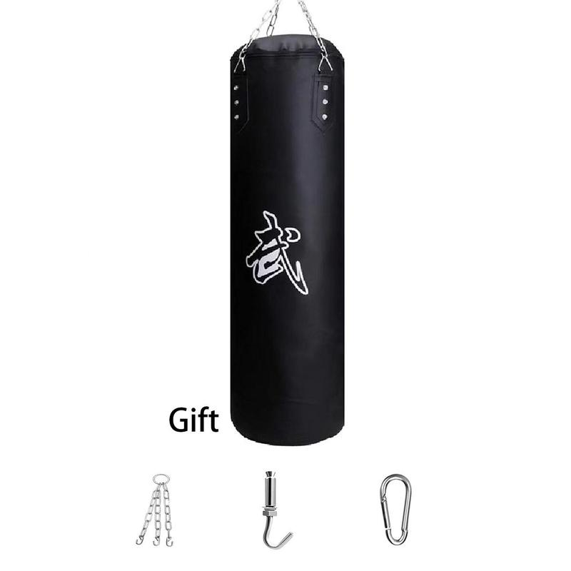 Boxing Training Sandbag, 1 Count Boxing Sandbag with Hook & Chain & Carabiner, Martial Arts Training Sandbag, Fitness Equipment for Home Gym