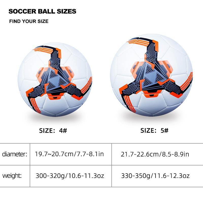 Curve Soccer Ball, Wear-resistant Soft Football for Adult & Youth Training Competition, Size 4,5 Soccer Ball with Free Accessories, Inflatable Needles & Mesh Pockets, Sports & Outdoor Supplies, Sports Gear