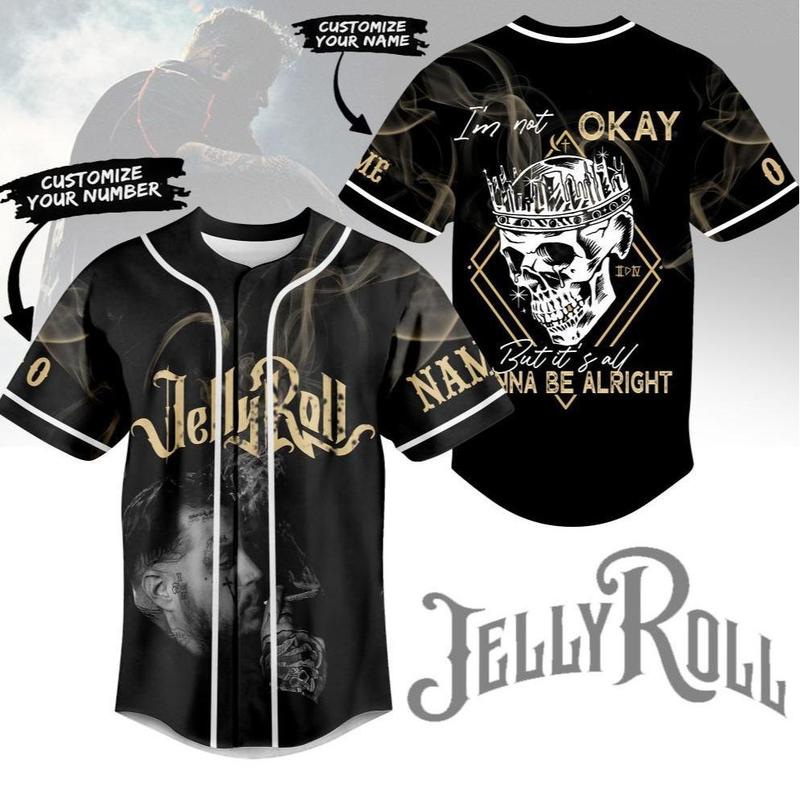 9 Designs Im Not Okay Baseball Jersey Halloween Gifts Jelly Concert Shirt Western Jersey For Men Women