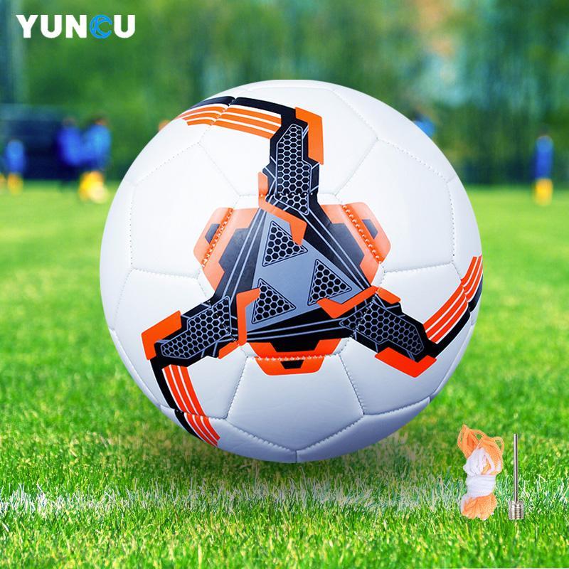 Curve Soccer Ball, Wear-resistant Soft Football for Adult & Youth Training Competition, Size 4,5 Soccer Ball with Free Accessories, Inflatable Needles & Mesh Pockets, Sports & Outdoor Supplies, Sports Gear