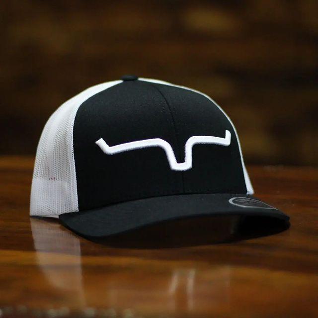 Kimes Ranch Weekly Trucker Hat - Teal White, Black White, Black Black