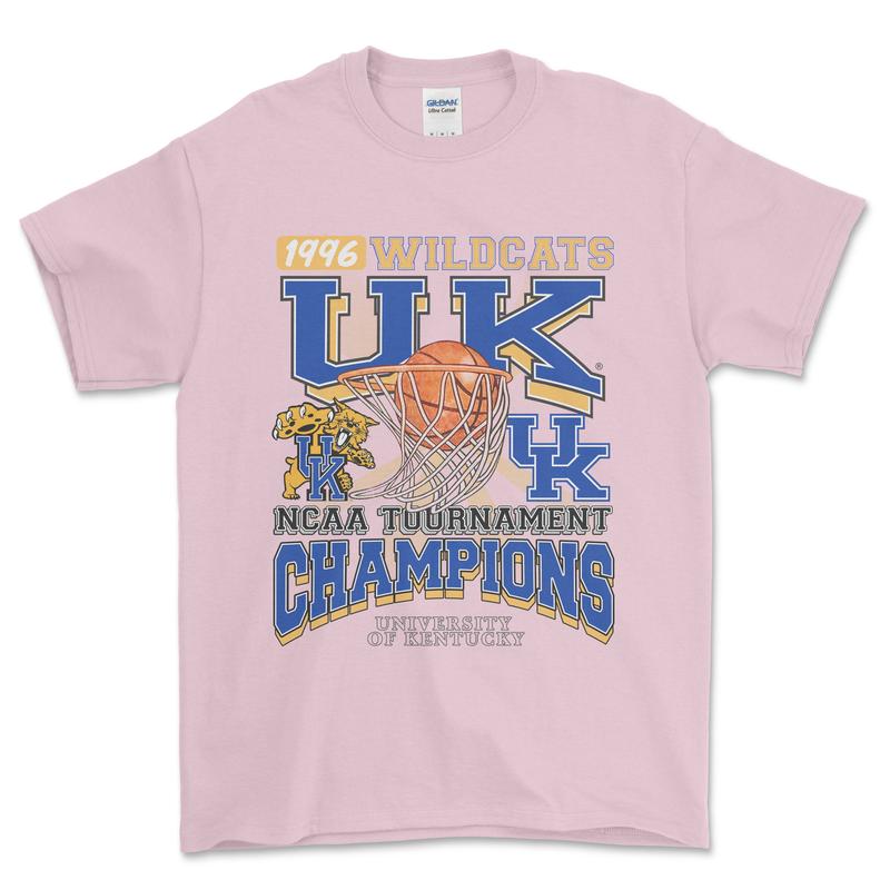 1996 NCAA Championship Kentucky Wildcats T-Shirt, graphic vintage sports tees for men