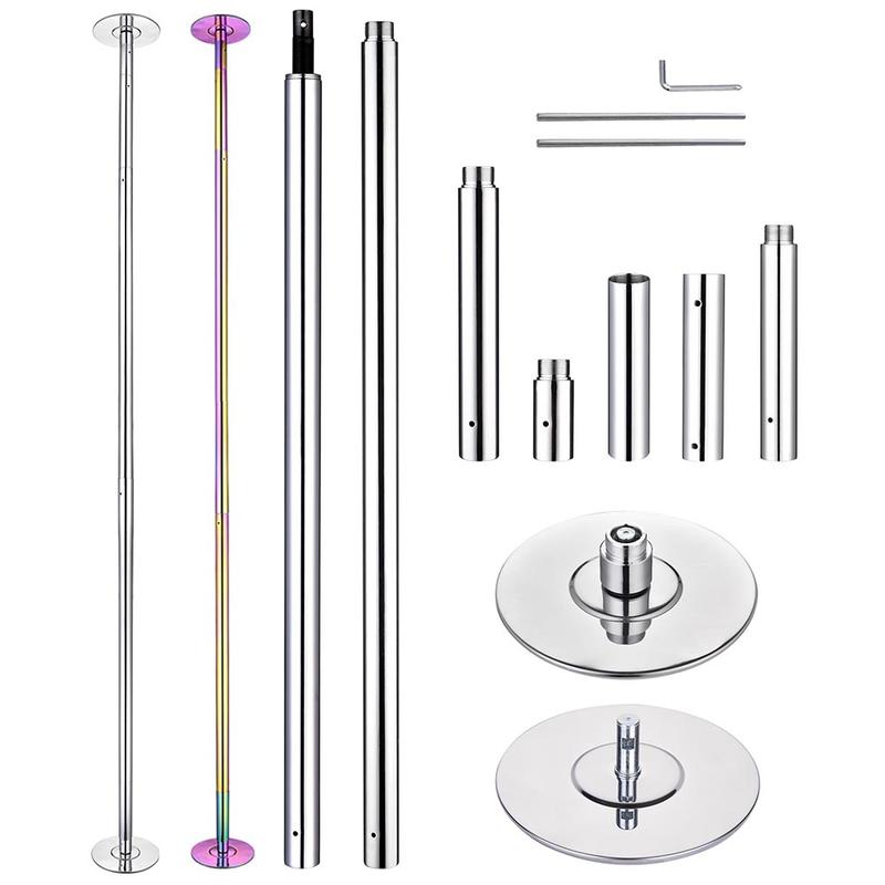 Yescom 10' Spinning Dance Pole Kit Removable D45mm