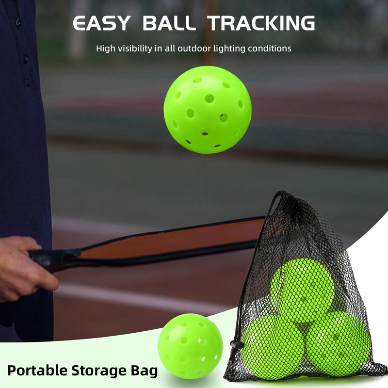 Pickleball Ball, 3 6pcs Flexible Professional Game Pickleball, High-rebound Pickleball Ball, Ball Sports Equipment for Indoor Outdoor