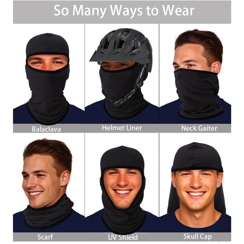 Balaclava Face Mask, Cooling Summer Lightweight Skull Neck Gaiter, Motorcycle Ski Scarf Hat Liner for Men Women