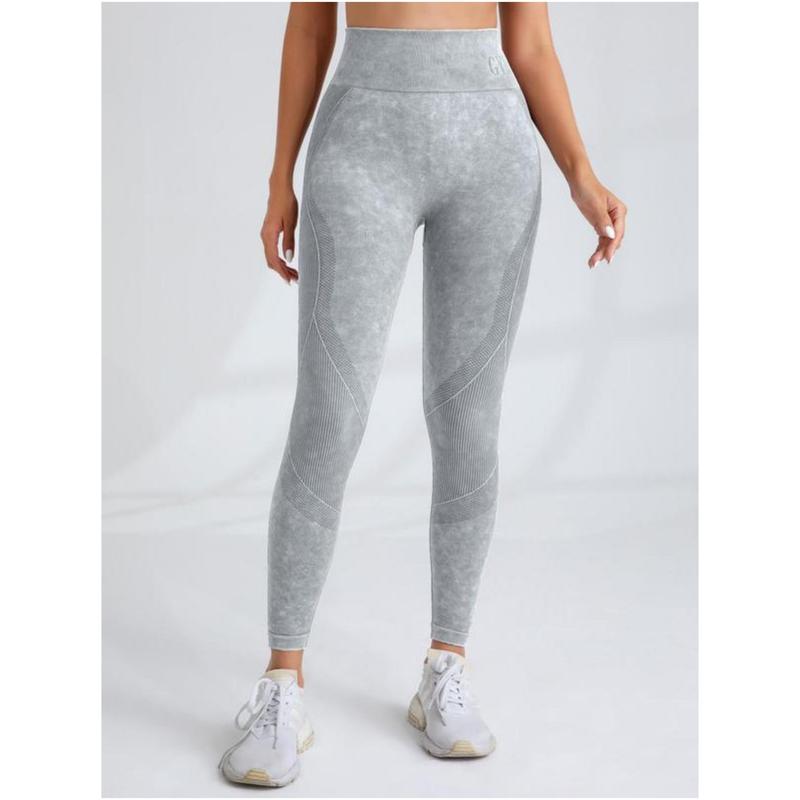 Women's Solid High Waist Sports Leggings, Sporty High Stretch Leggings, Ladies Sportswear,Yoga Pants, Workout Leggings, Gym Outfits for Women, Fall Outfits 2024, Womenswear,Fall Clothes 02