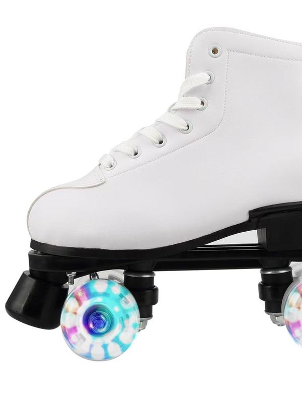 Unisex's Lace Up Roller Skates, Sporty Roller Skates for Indoor Outdoor Activities, Sports Footwear for Men & Women