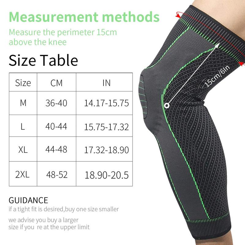 Full Leg Sleeve, 1 Count Long Compression Leg Sleeve, Knee Sleeve, Knee Protector for Men & Women, Basketball, Cycling, Sports Protective Gear