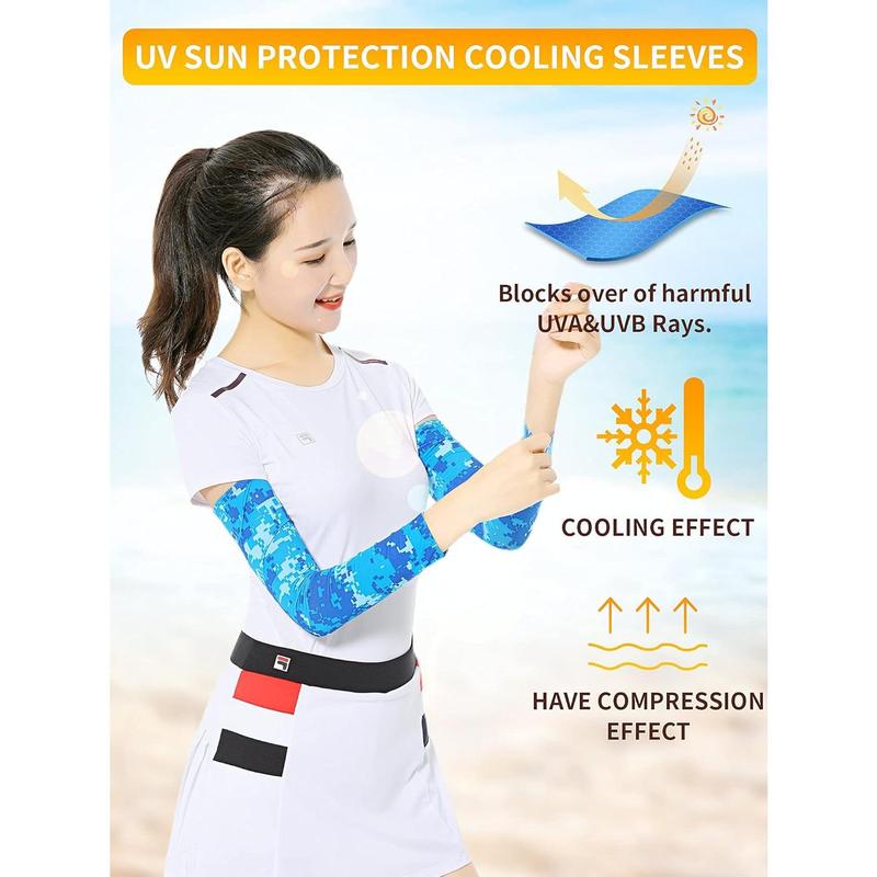 24 Pairs Arm Sleeves Arm Covers Cooling Ice Silk Sleeves for Outdoor Sports