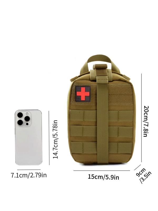 Outdoor Emergency Medical Bag, Camo Molle Tactical Pack, Coin & Cell Phone Pouch, Molle Vest Accessory Pouch, for Emergency Supplies and Outdoor Survival Gear