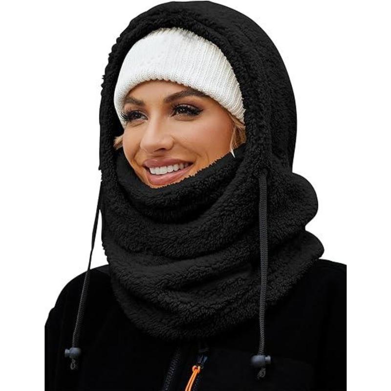 Fleece Ski Mask for Men & Women, Perfect ,Winter Face Masks Windproof Hooded Scarf Neck Warmer |Queen Choice|