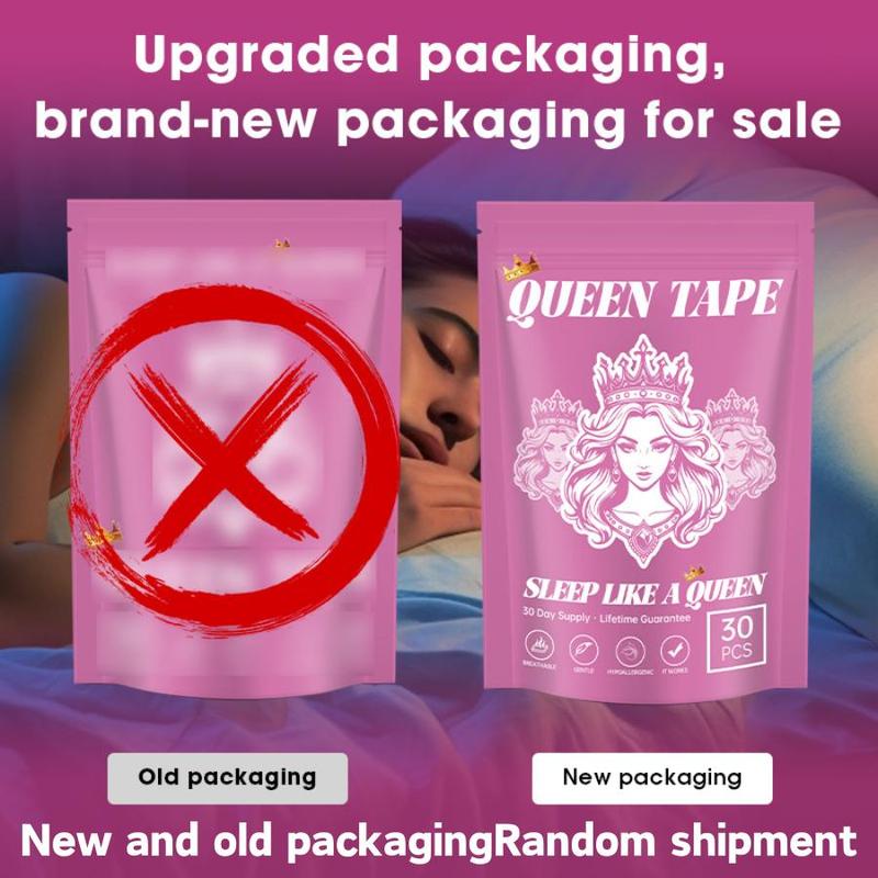 Queen Mouth Tape, for sleep one month supply, mouth tape, pink, gentle，adhesion,30 Strips,sports accessories,