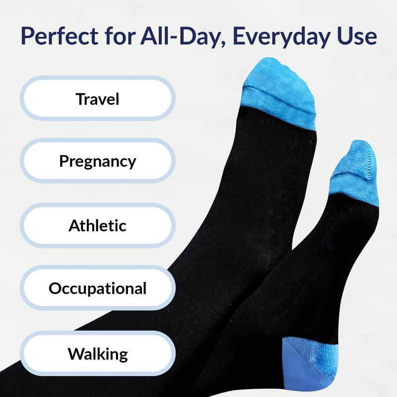 SB SOX 3-Pair Knee High Sports Socks for Men & Women - Best Socks for All Day Wear, Running, Athletic, & Travel