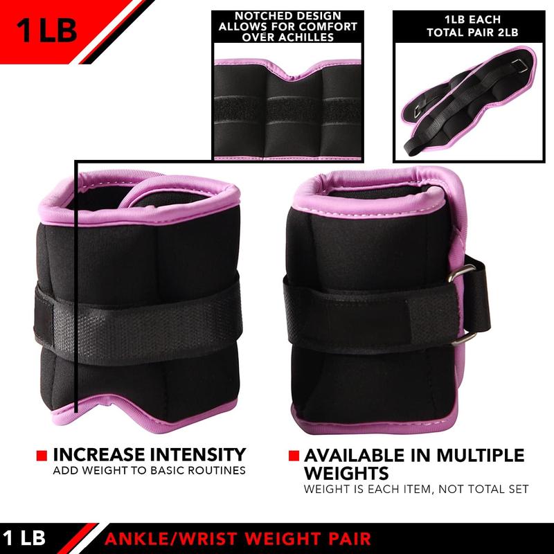 JIFKT Adjustable Ankle Weights - Ankle Weight Pair 10 Weight and Bundle Options - 0.5 to 8 lbs Each, Set of 2, Adjustable Straps – Comfortable, Breathable, Moisture Absorbent Weight Straps for Men and Women