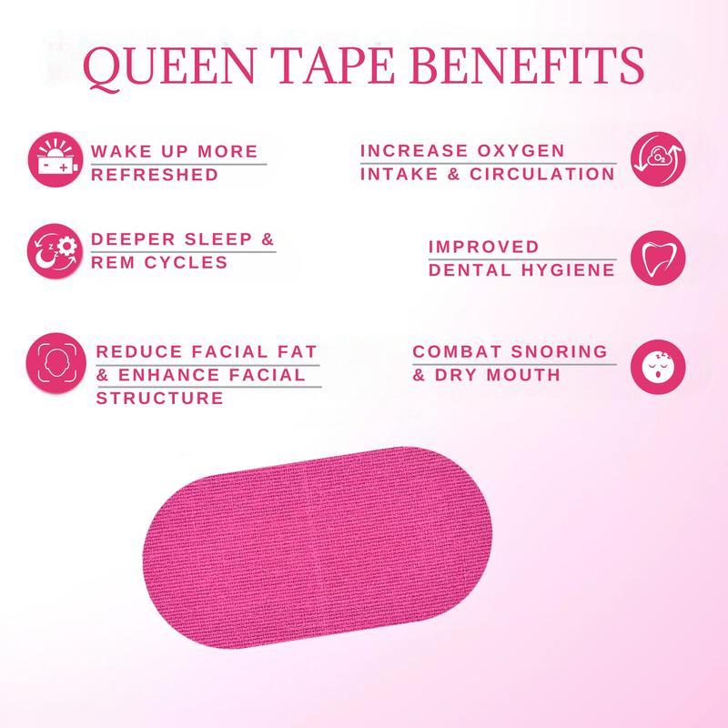 Queen Mouth Tape, for sleep one month supply, mouth tape, pink, gentle, adhesion, 30 Strips, sports accessories,