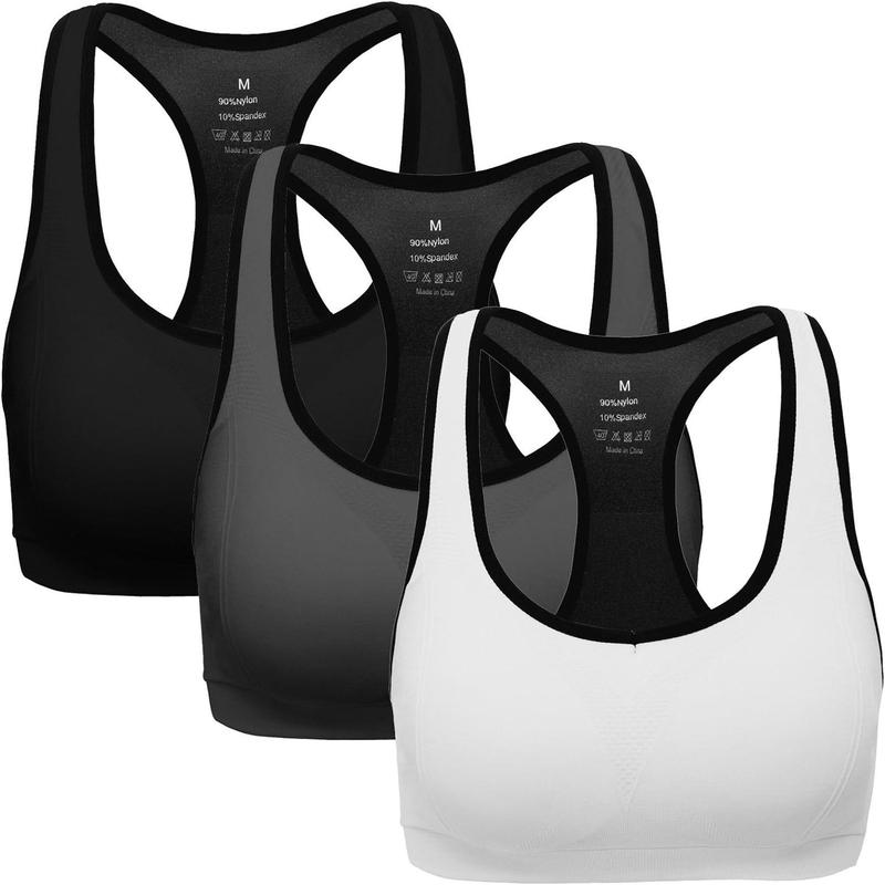 Women Racerback Sports Bras - High Impact Workout Gym Activewear Bra