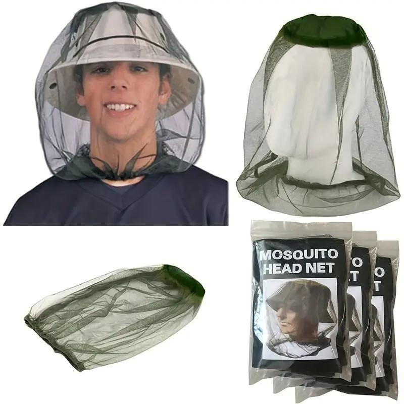 Outdoor Insect-proof Hat, 1 Count Breathable Mesh Hat with Wide Brim, Insect-proof Hat for Camping, Hiking, Fishing, Travel, Outdoor Sports