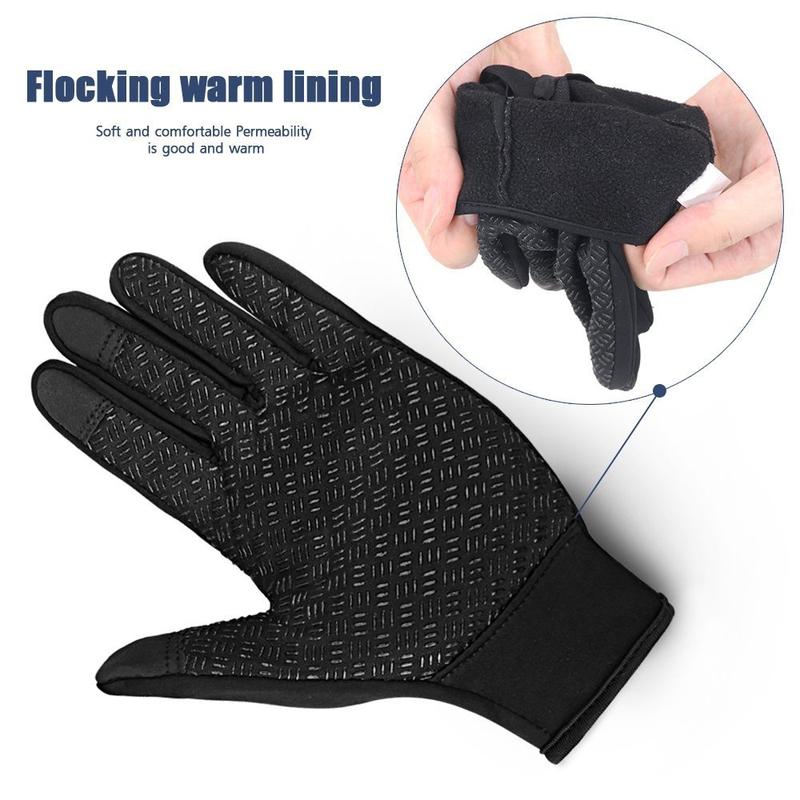 Unisex Winter Thermal Gloves for Men and Women Waterproof Windproof and Non-Slip Gloves Warm Touch Screen Gloves for Outdoor Running, Cycling, Driving