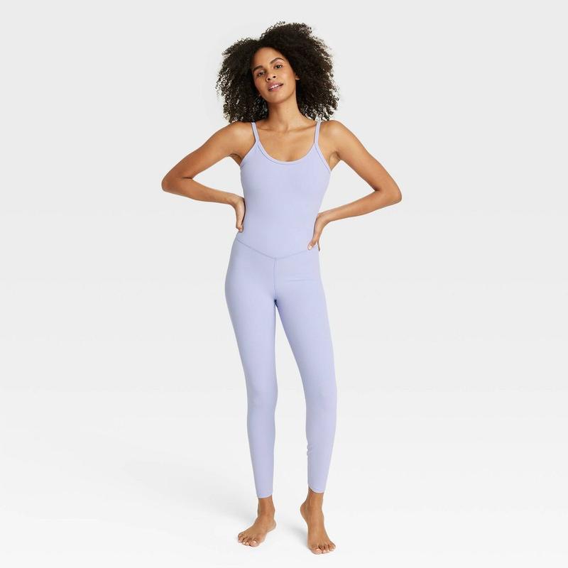 All In Motion Women's Bodysuit Workouts Yoga Active Jumpsuit