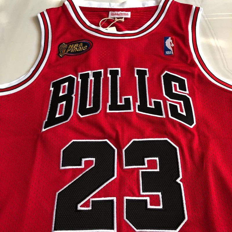 Classic NBA Chicago Bulls Michael Jordan Jersey Mitchell & Ness Red 1997-98 Jersey