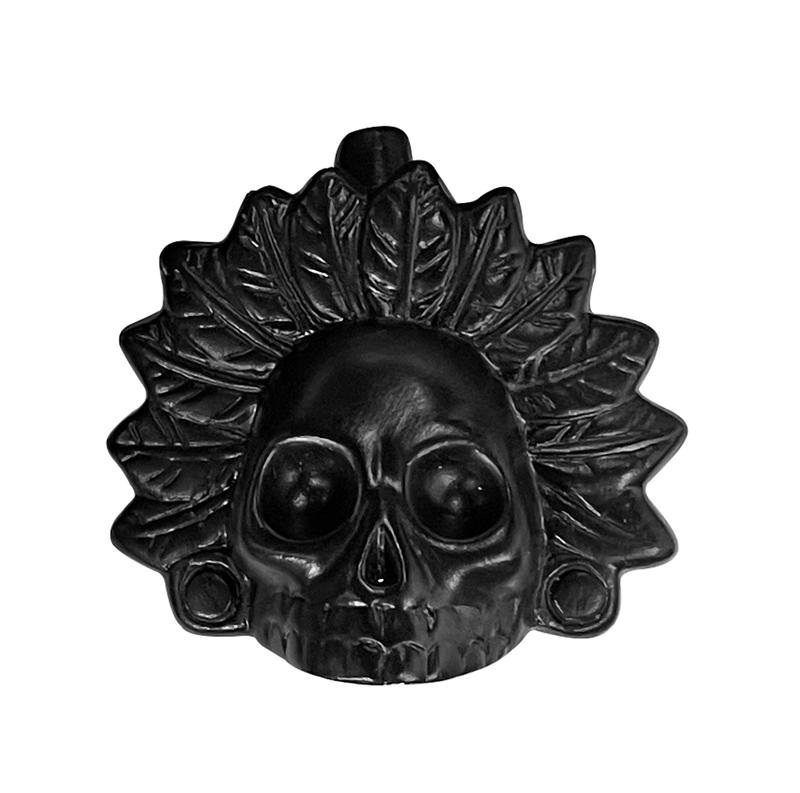 ITZCOEHUA Aztec Death Whistle – Authentic Obsidian Black Skull Design, Loud 125+ Decibels, Unique Collectible with Rich Cultural Heritage