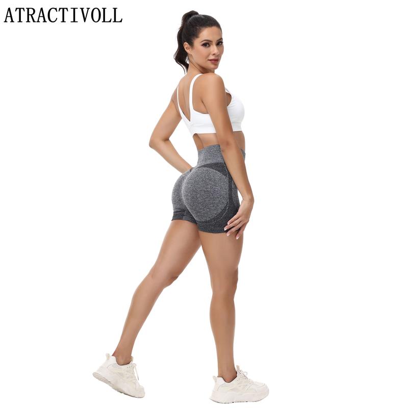 ATRACTIVOLL 1 2PCS  Breathable Leggings for Outdoor , Plus Size Yoga Pants, Women's Summer Stretch Yoga Shorts womens  shorts high waist skinny short