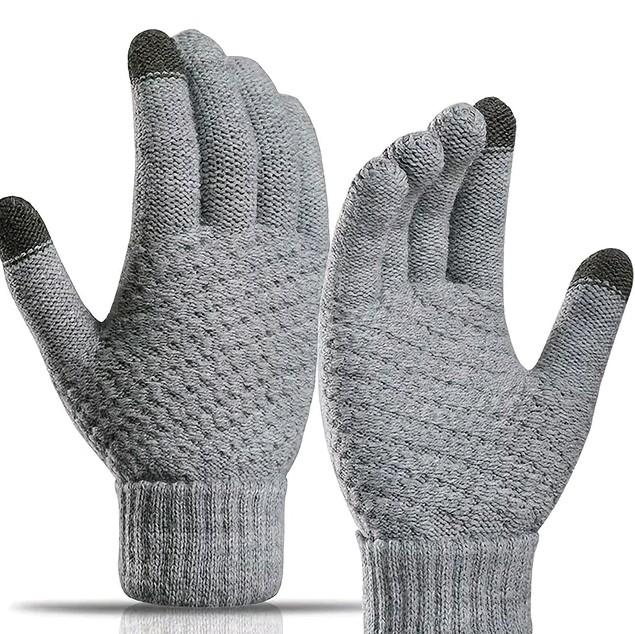 NEW Warm Knit Touch Screen Winter Gloves For Outdoor Sports, Riding, Skiing Hiking 1pair