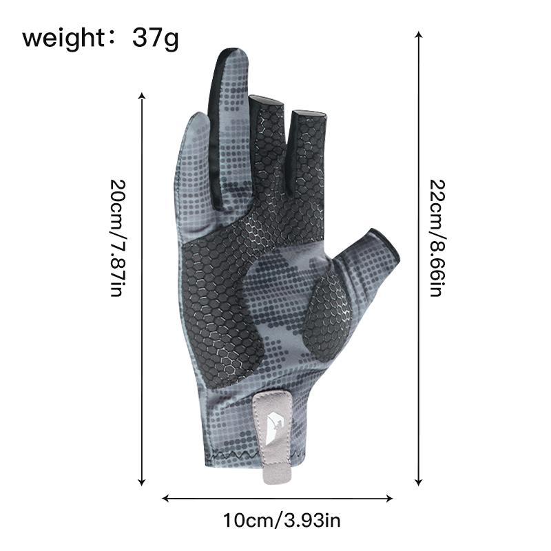 Professional Fishing Gloves, 1 Pair Anti-slip Silicone Fishing Gloves, Comfortable & Breathable Gloves for Outdoor Sports, Fishing Accessories