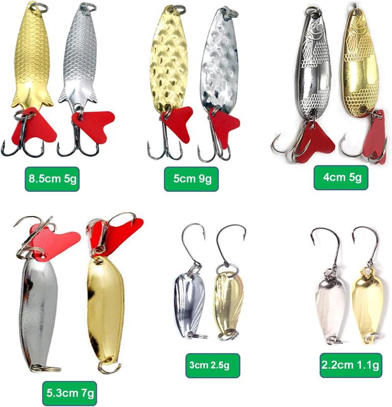 437 243Pcs Fishing Lures Kit for Freshwater &Saltwater,Bass Fishing Lure Kit Trout Bass Salmon Walleye, Fishing Hooks,Fishing Tackle Box, Fishing Accessories Kit, Lifelike Fish Bait