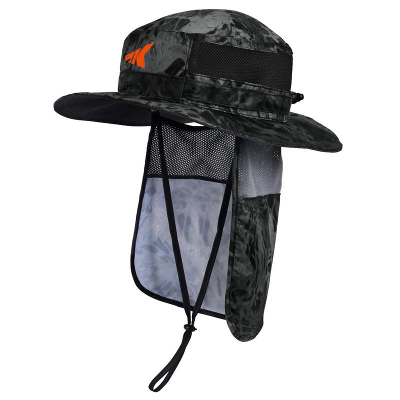 KastKing UPF 50 Boonie Hat Fishing Hat with Removable Neck Shield