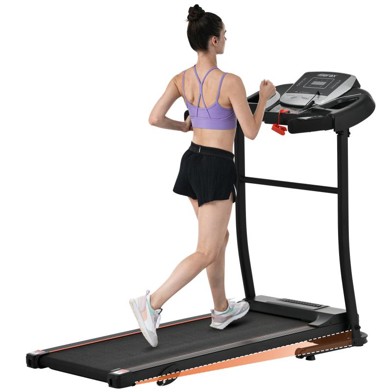 [Bellemave] Folding Treadmill Electric Running Machine 2.5HP Motor 300LBS Weight Capacity Walking Jogging Machine with 3 Level Incline 12 Preset Programs for Home Gym