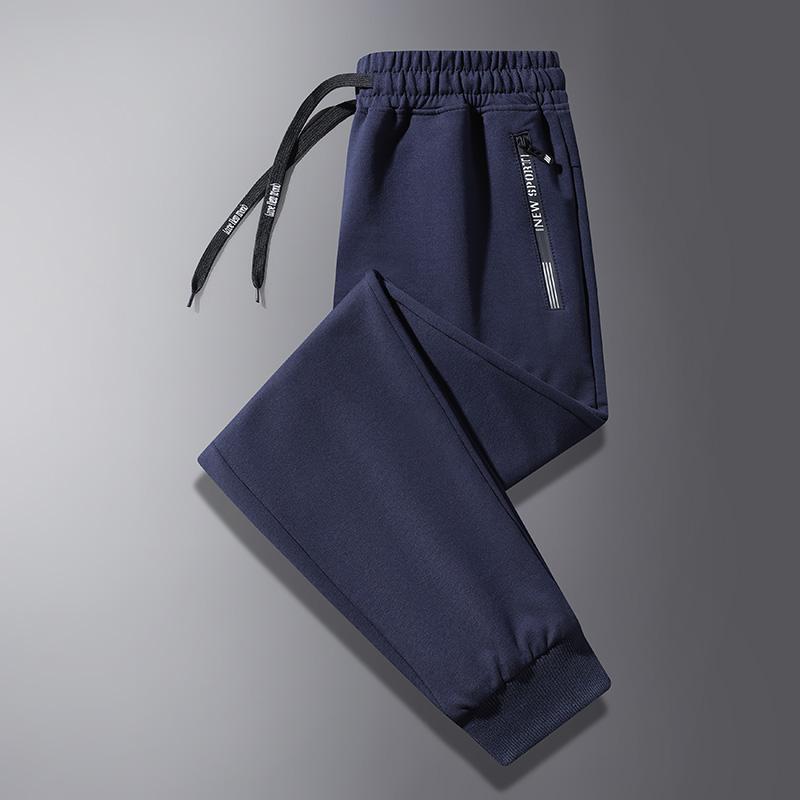 Men's 3-pack sports sweatpants, featuring exquisite embroidered zipper pockets and embroidered drawstrings.