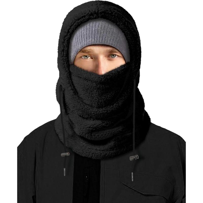 Balaclava Winter Ski Mask for Men Women, Fleece Face Mask Women Hat Neck Windproof Hooded Scarf Cold Weather Warm Face Cover