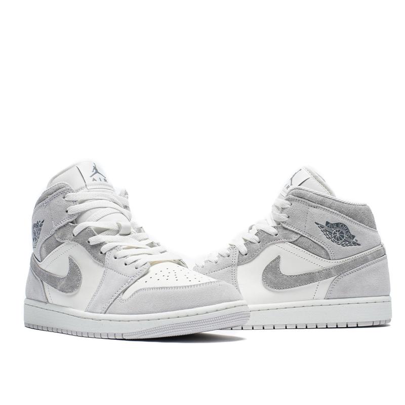 Nike Air Jordan 1 Mid SE Neutral Grey Sail FQ7720-002 Men's Fashion Sneaker New