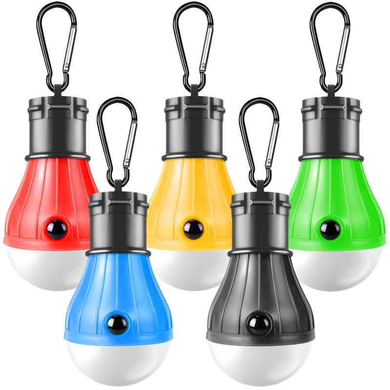 Blackout Portable Camping Light 5 Pack - 150 Lumens, 4 Modes, Waterproof, Battery-Powered for Camping, Hiking, and Fishing, Durable and Palm-Sized