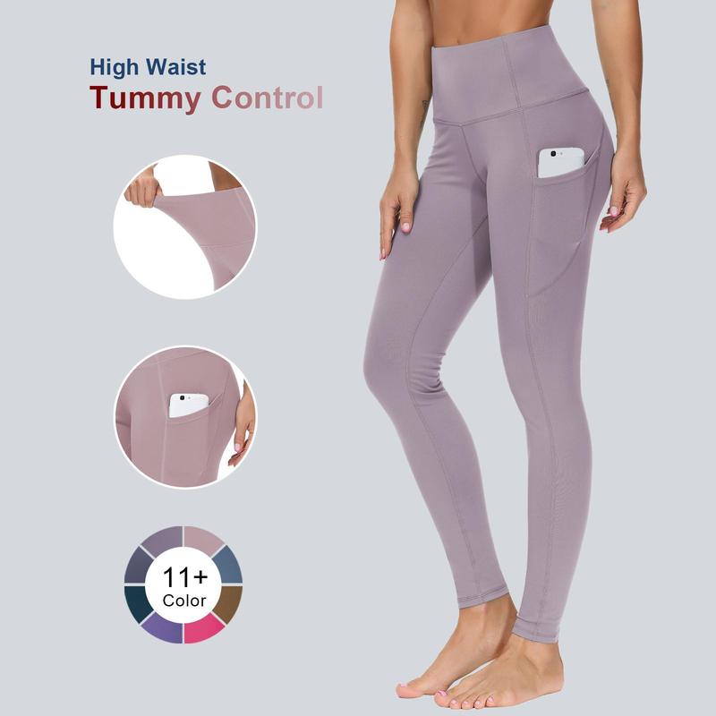 THE GYM PEOPLE High Waist Yoga Pants with Pockets Tummy Control Yoga Leggings for Women