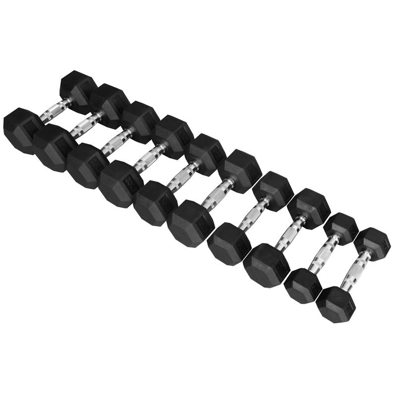 150 LB Dumbbell Set, Pair of 5, 10, 15, 20, 25 LBs, Multiple Packages