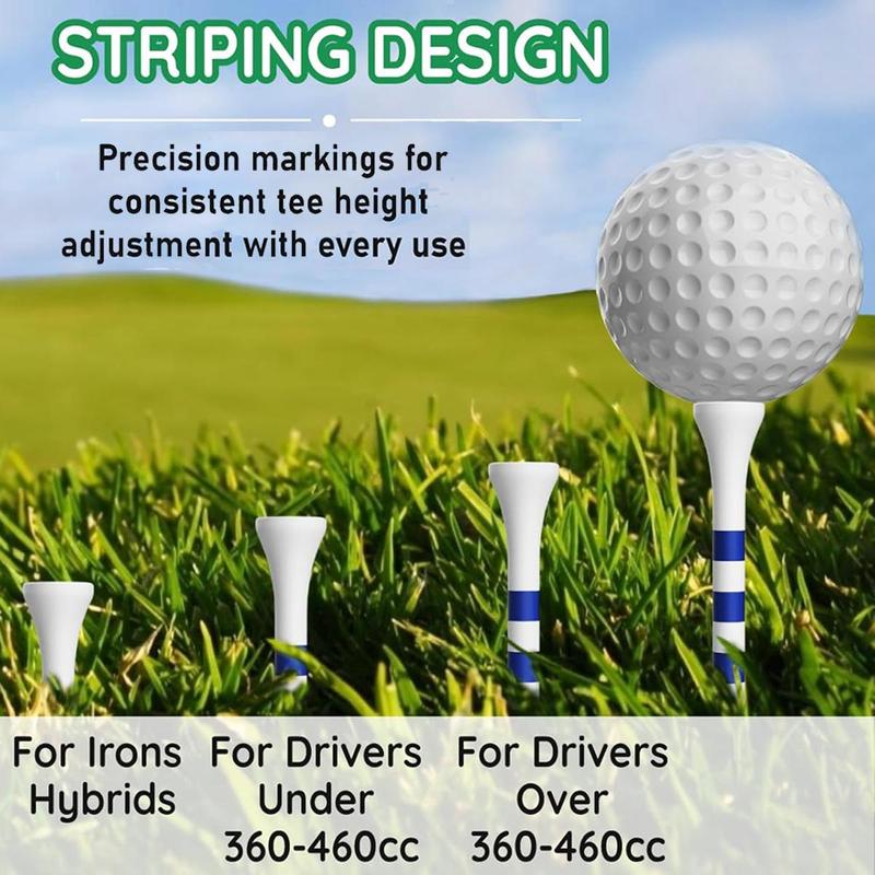 Golf Tee, 20pcs set 4 Corner Plastic Spike Plastic Seat, Golf Club Bag Accessories for Outdoor Sports