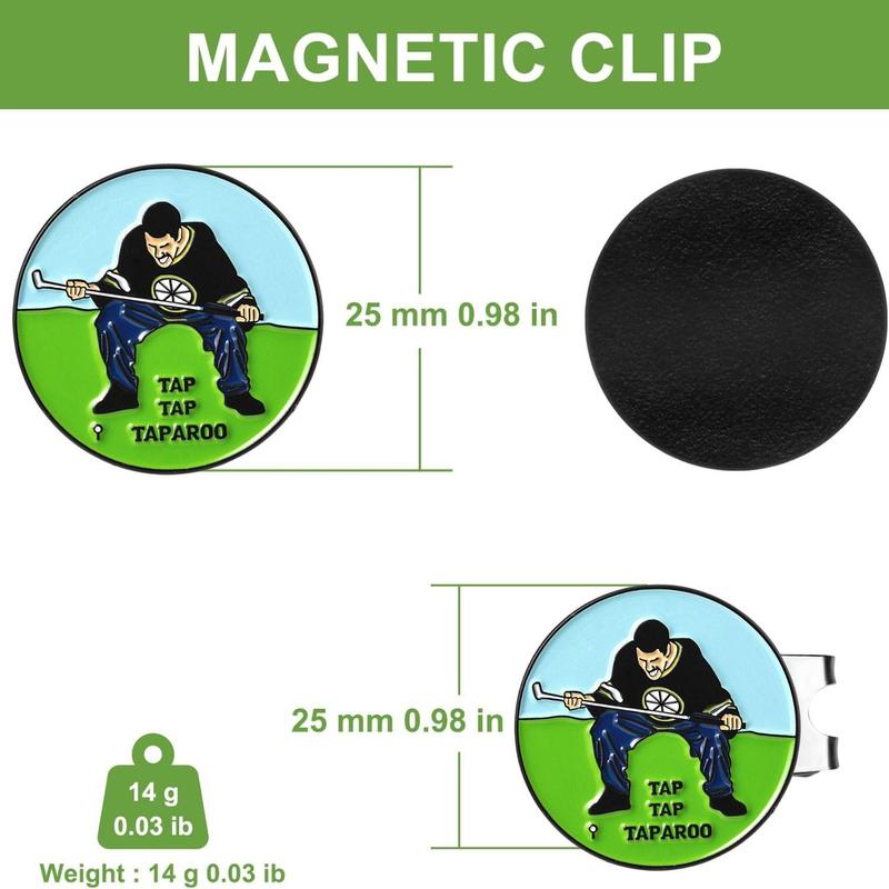 Funny Golf Ball Marker with Magnetic Hat Clip, Summer Funny Golf Gifts for Men Women, Golf Ball Marker Cap Clip for Men and Women, Golf Accessories for Golf Lovers, Gym Accessories