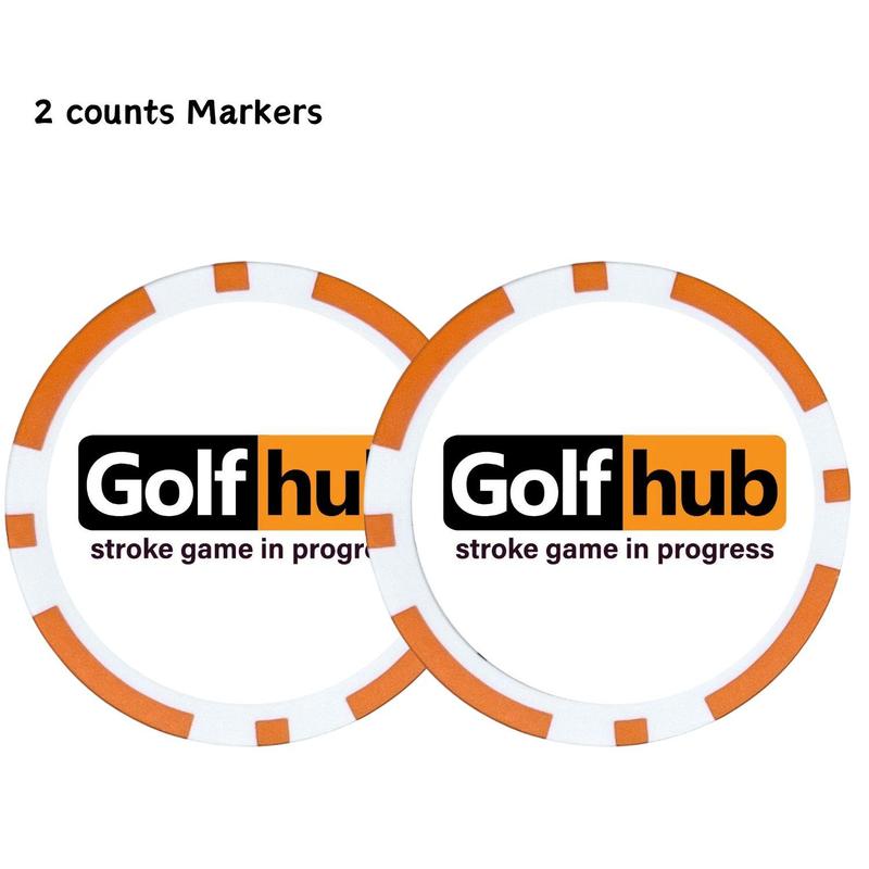 Golf Ball Marker Poker Chip, 2 Counts set Golf Hub Letter Pattern Golf Ball Marker, Funny Golf Accessories for Men Golfers,  Golf Accessories 2024