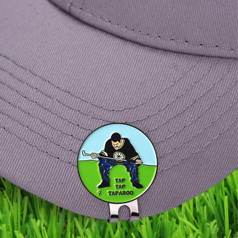 Funny Golf Ball Marker with Magnetic Hat Clip, Summer Funny Golf Gifts for Men Women, Golf Ball Marker Cap Clip for Men and Women, Golf Accessories for Golf Lovers, Gym Accessories