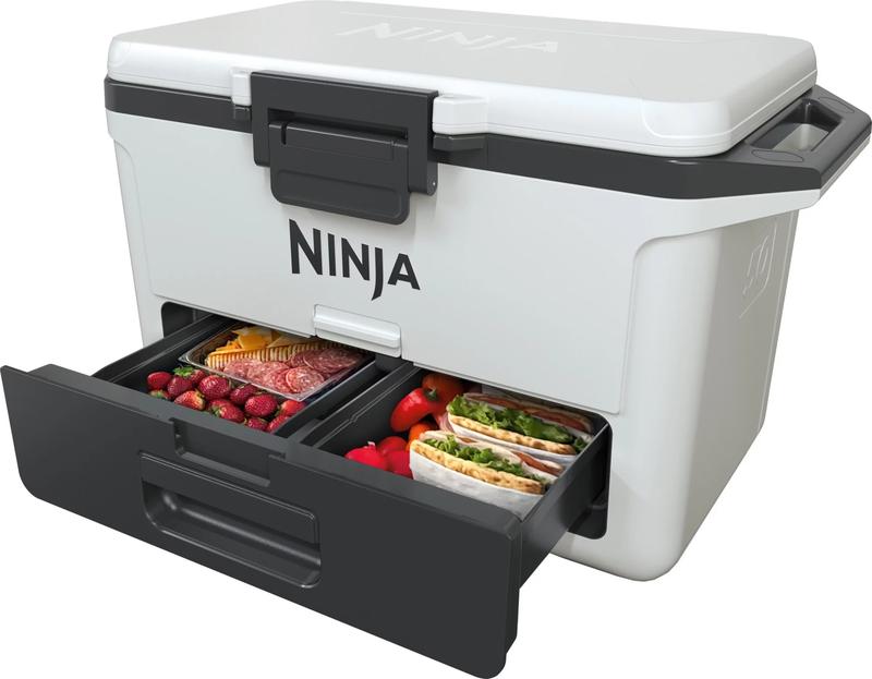 50 Qt. Ninja FrostVault Cooler with Dry & Cold Storage Zone - Perfect for Longday Camping and Outdoor Adventures