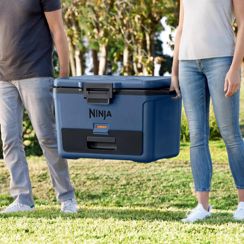 50 Qt. Ninja FrostVault Cooler with Dry & Cold Storage Zone - Perfect for Longday Camping and Outdoor Adventures