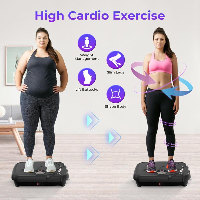 RELIFE REBUILD YOUR LIFE 2024 Vibration Plate Exercise Machine Whole Body Workout Vibration Fitness Plate for Home Fitness Lymphatic Drainage Machine