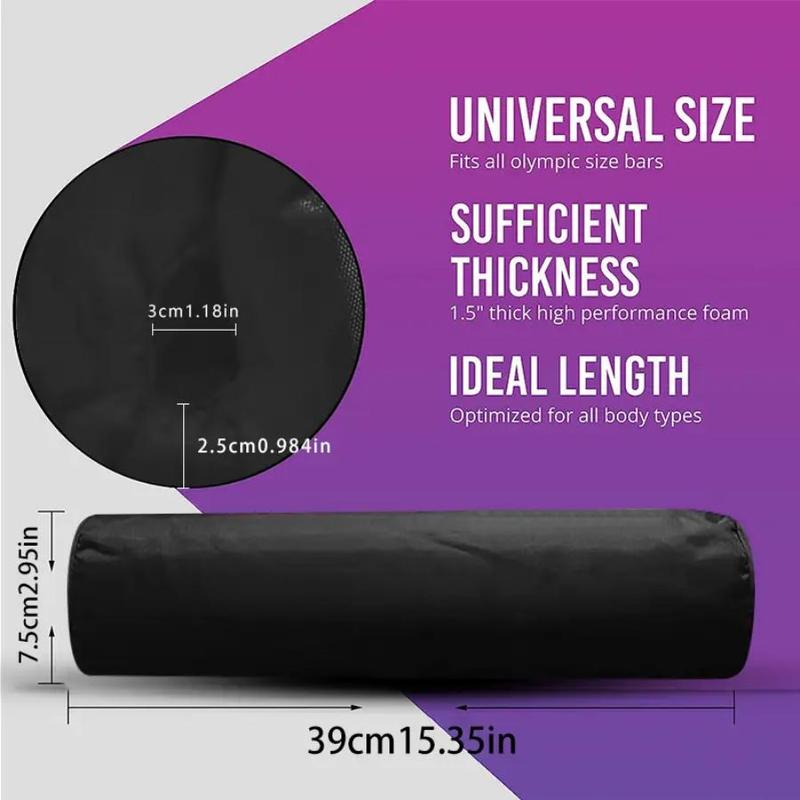 Barbell Squat Pad, 1 Count Neck & Shoulder Protective Pad with 21 Days Exercise Log, Foam Sponge Pad for Squat, Sports Protective Gear