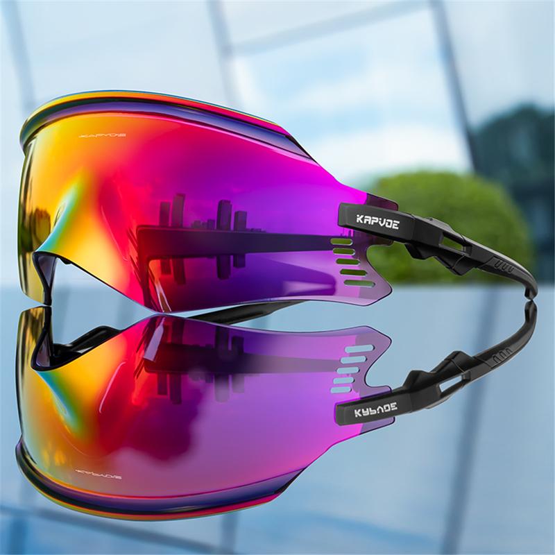 KAPVOE Cycling Glasses Mountain Bike Sunglasses MTB Windproof Motorcycle Riding Goggles Triathlon Men Women