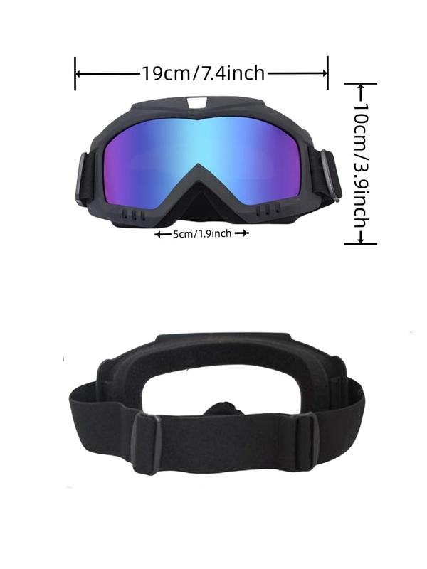 Off-road Vehicle Goggles, 2pcs set Motorcycle Goggles, ATV Goggles, Riding Goggles, Ski Goggles, Windproof Glasses, Racing Goggles, Sports Eyewear