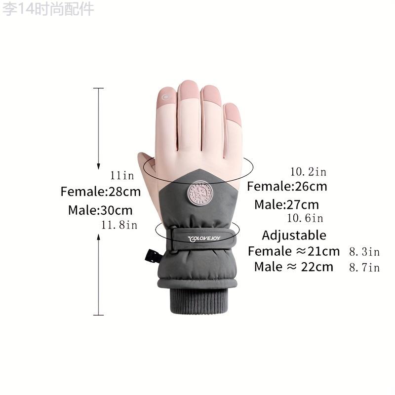 Thermal Winter Ski Gloves - Ultra-Thick Insulation, Adjustable Closure, Non-Slip, Touch Screen, Waterproof, Cold Proof - Perfect for Outdoor Winter Activities, Designed for Cold Winter Days