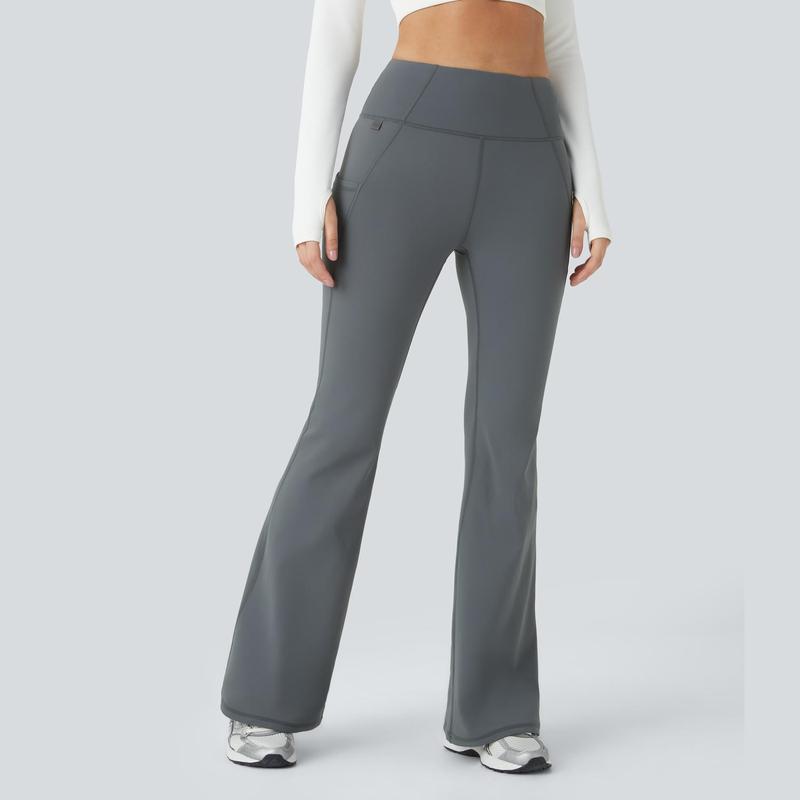 Halara High Waisted Side Pocket Thermal Yoga Flare Pants